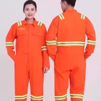 Оранжевый хлопковый комбинезон