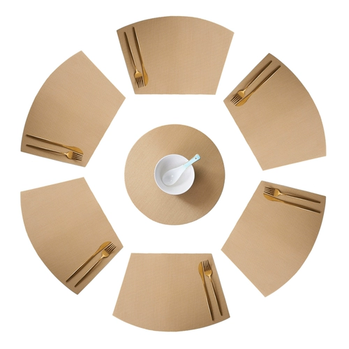 Круглая столовая вентилятор -Cushion Restaurant Restaurant Restaurant High -Level Soupe Soupe Bowl Pad Pad Pad.