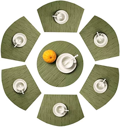 Круглая столовая вентилятор -Cushion Restaurant Restaurant Restaurant High -Level Soupe Soupe Bowl Pad Pad Pad.