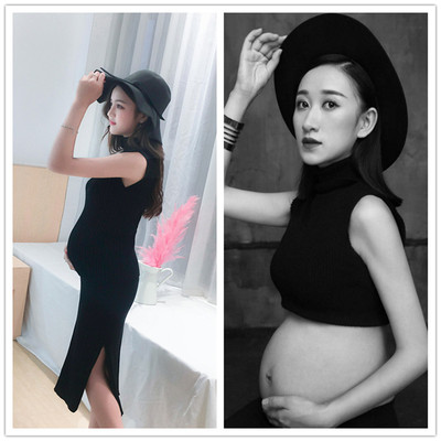 2018 chủ đề mới Hàn Quốc trang phục phụ nữ mang thai ảnh phối cảnh gạc xác ướp ảnh quần áo studio chụp ảnh áo ngực bầu
