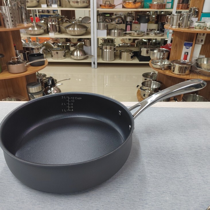 Cuisinart 25 Non-Stick Pan Hard Anodized Aluminum 3.3L Deep Frying Pan Skillet Gas Stove