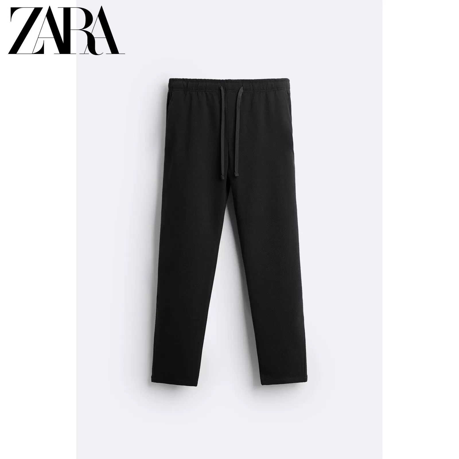 ZARA Новые мужские черные удобные jogging стиль универсальные повседневные брюки 7484303 800