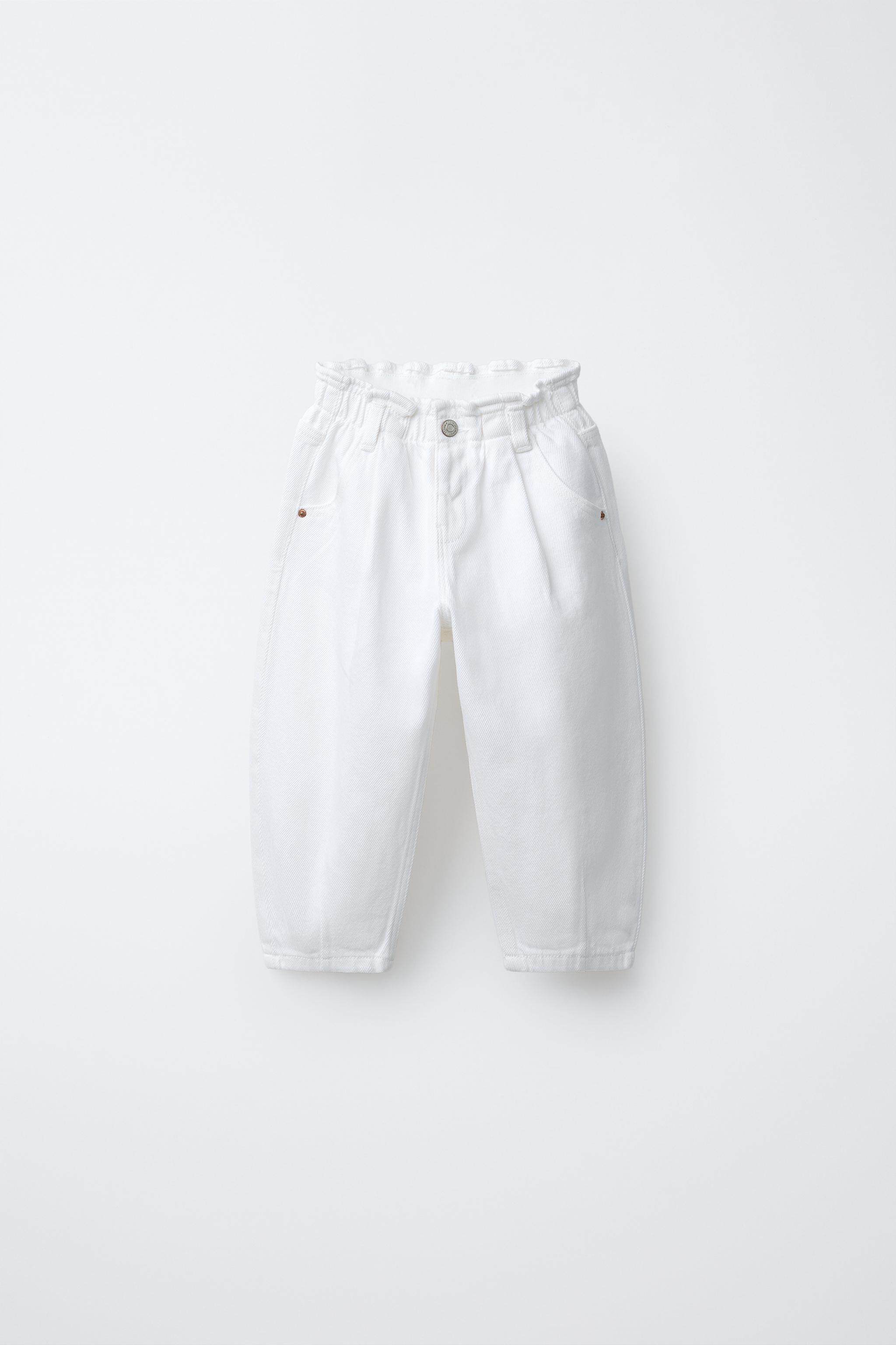 Джинсы детские zara2026春夏新品 女婴幼童 纸袋式宽松休闲牛仔裤 6987003 251