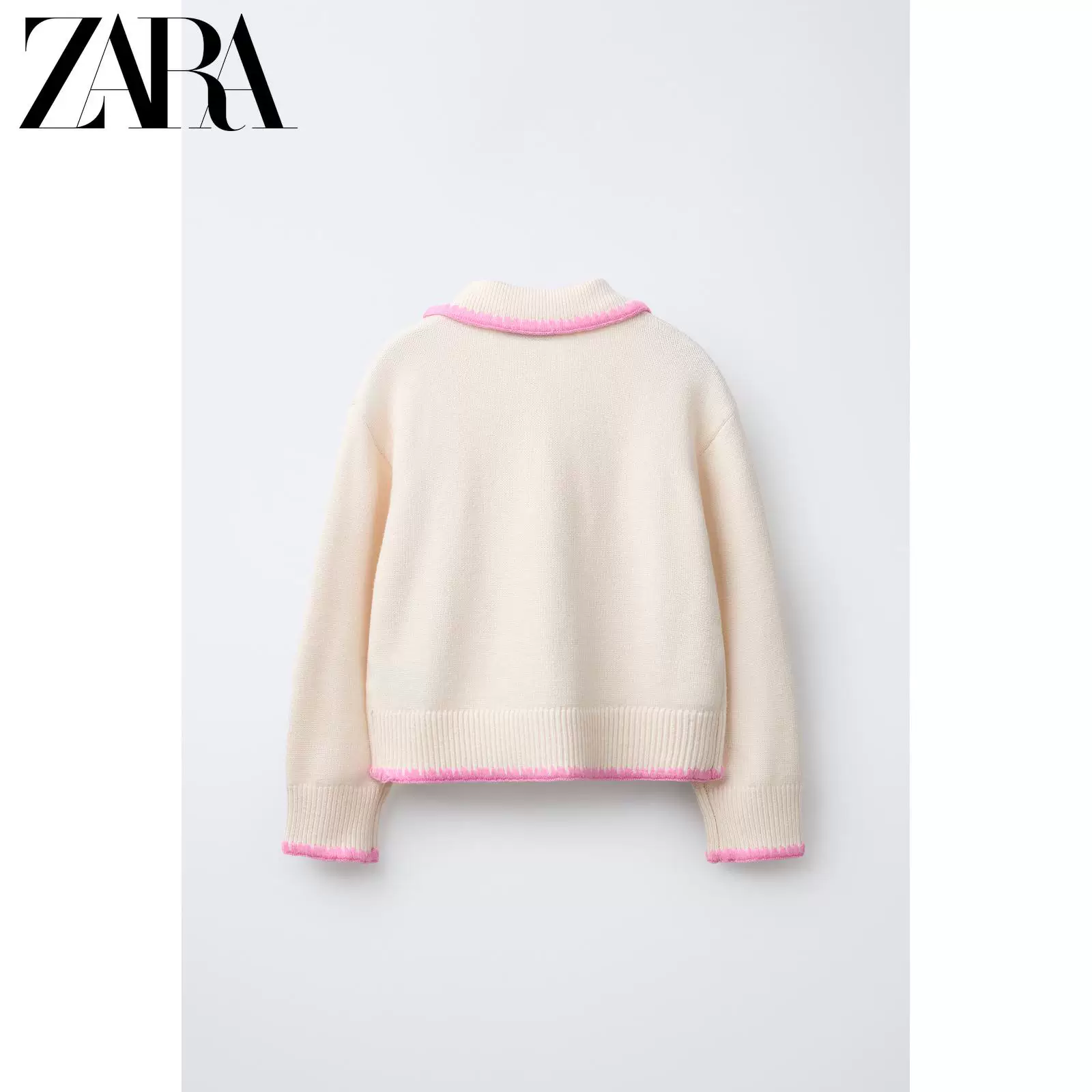 ZARA 2026 весна-лето Новинки одежды для детей Девочки Вышитая лошадь жакет из трикотажа 5536608 075