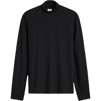 ZARAOrigins] Mens thin cotton fabric slim straight half turtleneck long-sleeved T-shirt 4231501