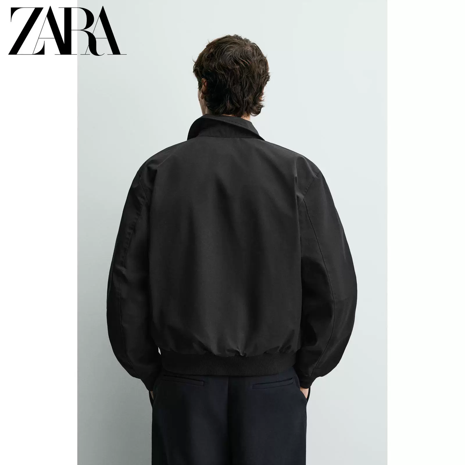 ZARA 2026 весна-лето новые товары мужская гидрофобная куртка на молнии из технической ткани 3918200 800