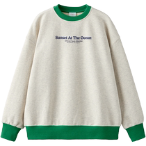 ZARA 2024 Autumn New Products Childrens Clothing Boys Sweatshirt with Trim Printing 1165791 803