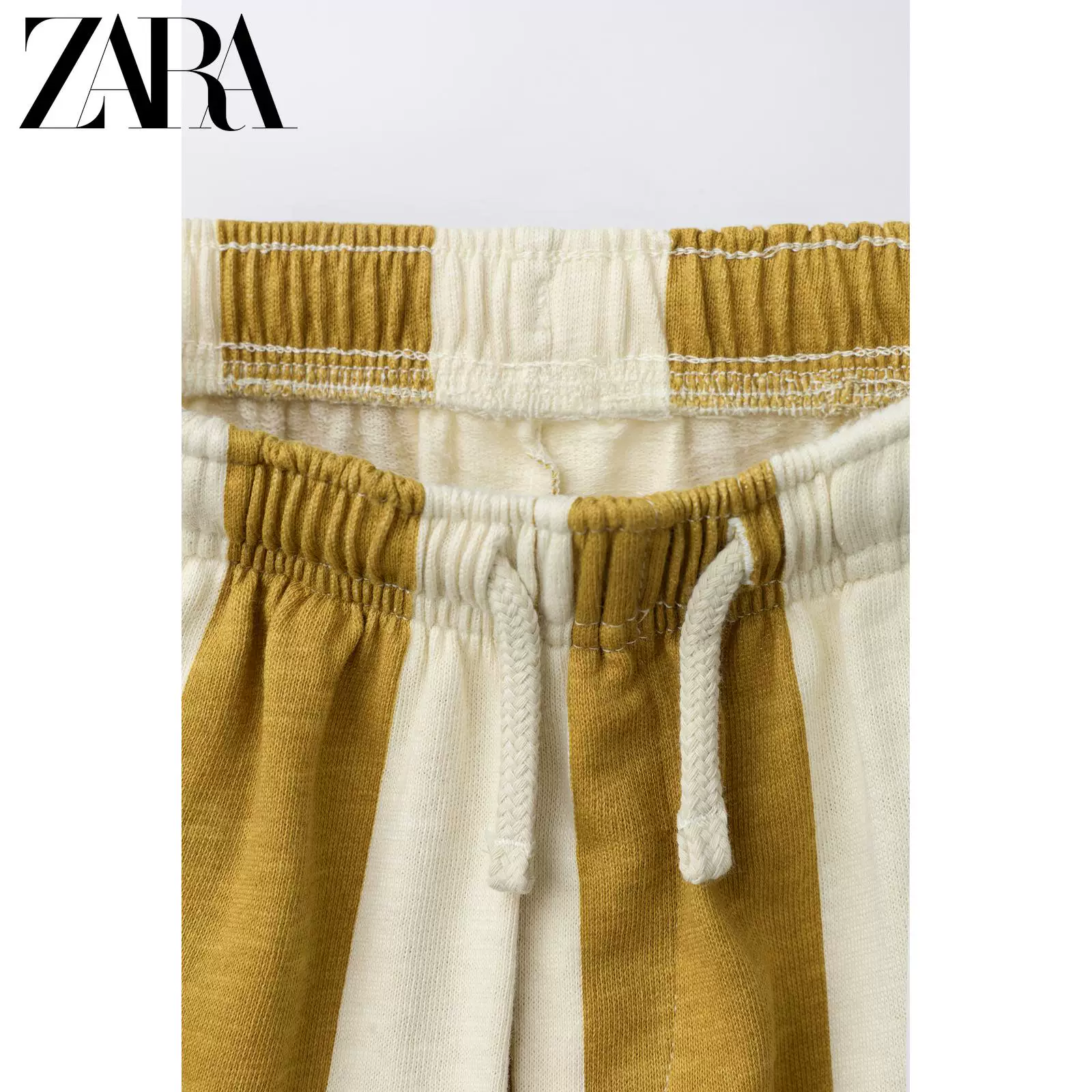 ZARA товары весна–лето 2026, для младенцев и малышей, полосатые бархатные удобные повседневные брюки прямые 6208519 703