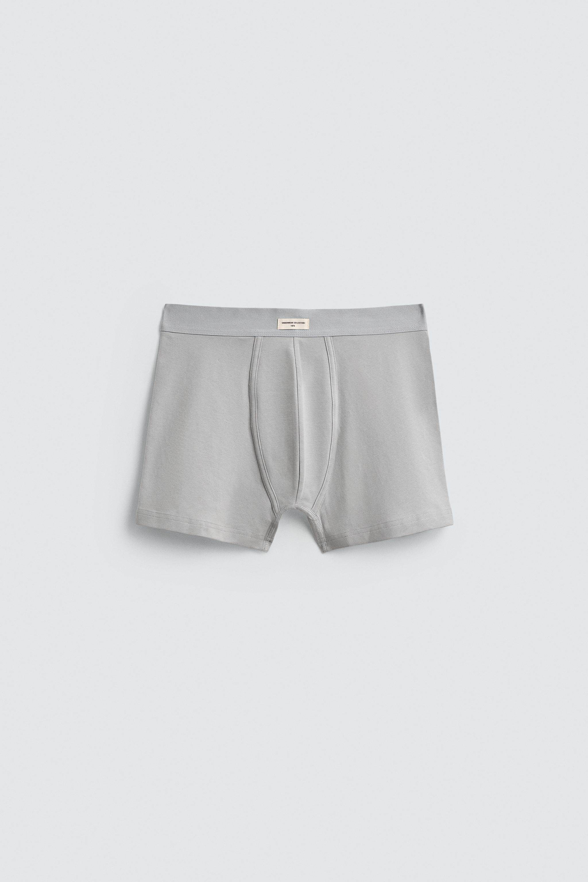 мужские боксеры zara2026春夏新品 男装 3条套装柔软平角内裤 4442415 555