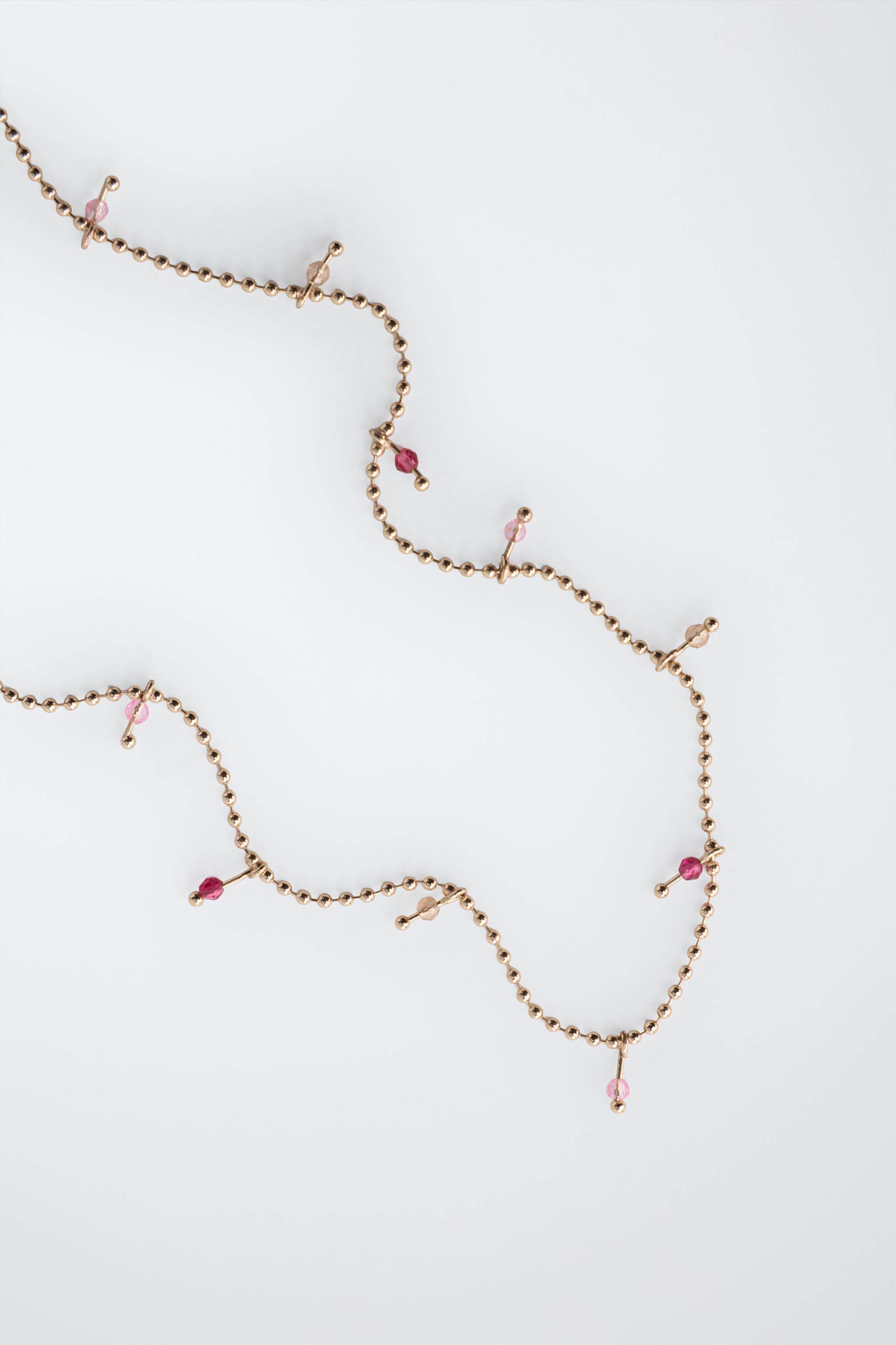 Ожерелье zara2026春夏新品 童装 两条套装羊角面包吊坠项链 0441645 303