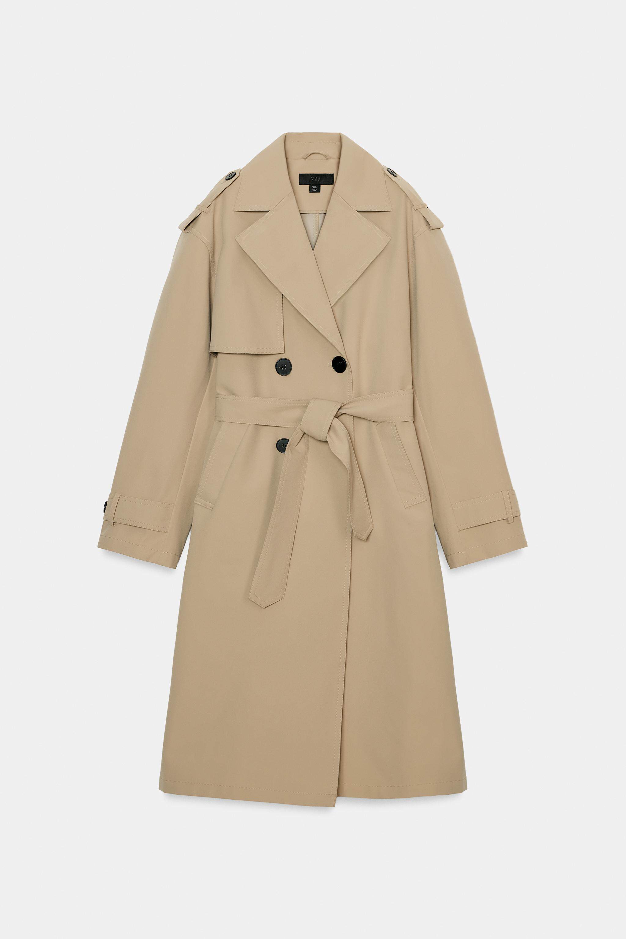 ZARA 2026 новая весна и лето Вкус женщины длинный рукав отворот длинная модель ремень водонепроницаемый ветровка 8073074 704 