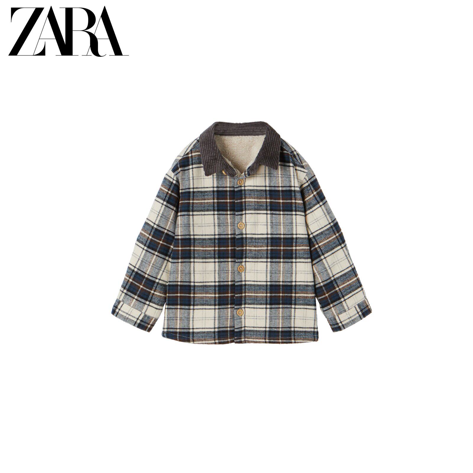 ZARA new baby boy toddler grip suede light core suede shirt jacket 7901585400