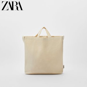 ZARA 新款 儿童包幼童 淡米色棉质购物包 11531630002