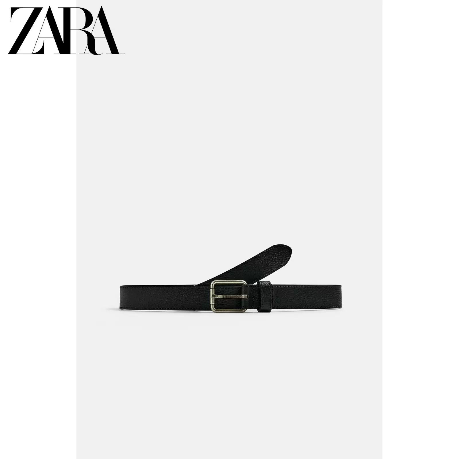 ZARA 2025 Осенние новинки Мужская кожаная обувь с прострочкой пояс 6399303 800