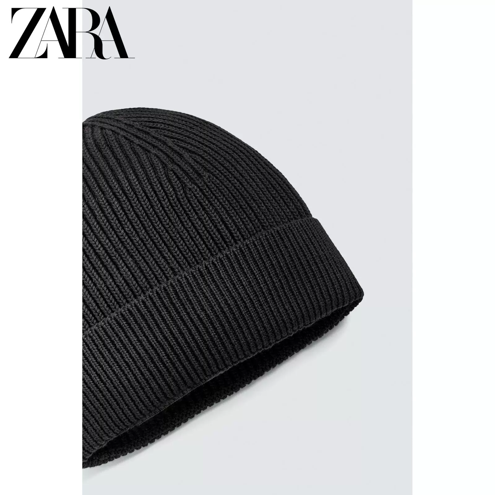 ZARA 2025 Осень Новые товары Мужская базовая вязаная шапка 3166322 800
