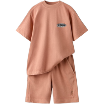 ZARA 2024 autumn new products childrens clothing boys short-sleeved T-shirt and casual shorts set 0039780 701