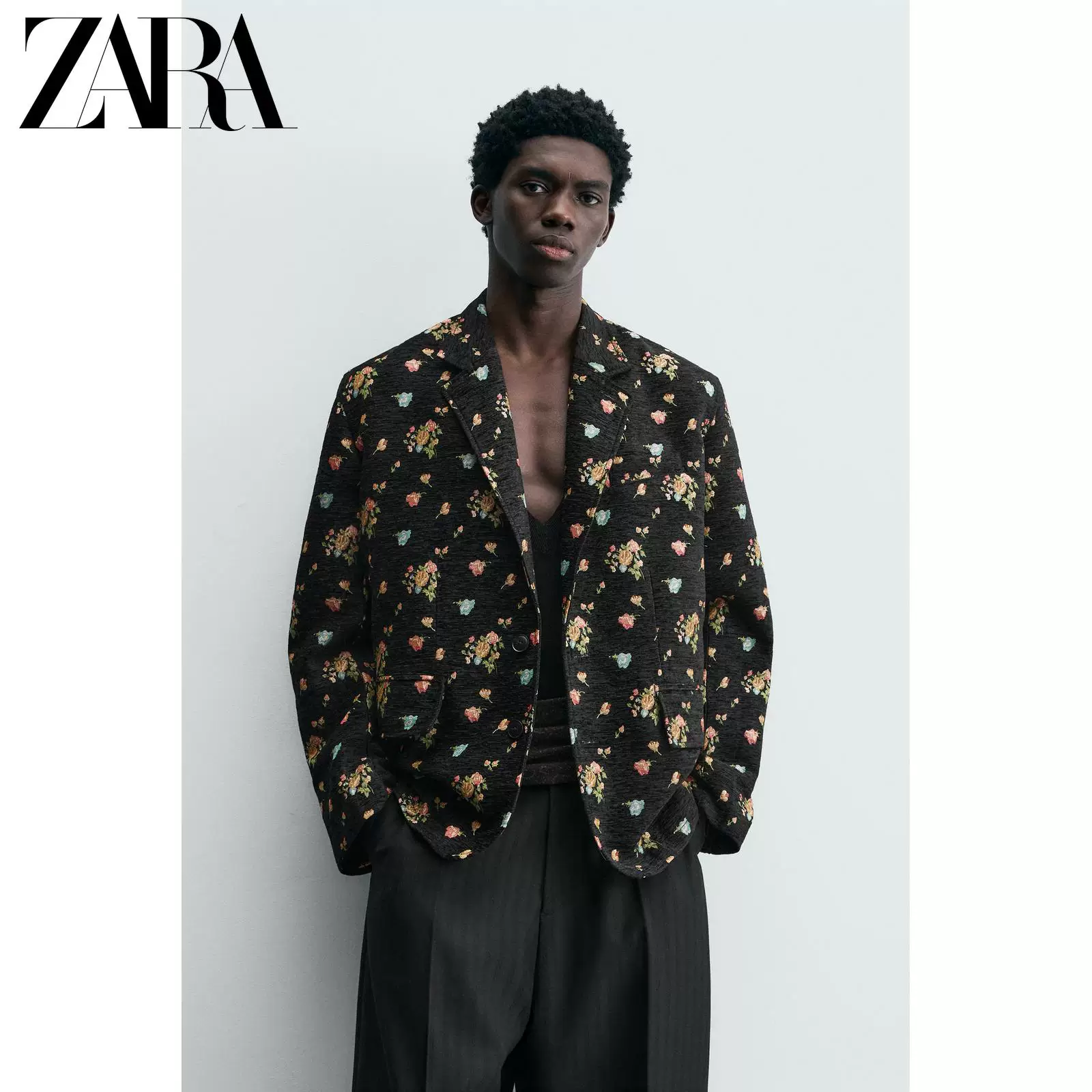 ZARA 2025 зимние новинки мужской жаккардовый костюм лимитированная серия 4088103 074