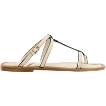 ZARA new autumn products womens shoes white thin strap round toe casual outer wear flat sandals 3604410 850