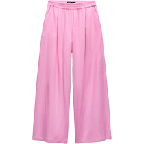 ZARA24 new summer products womens linen wide-leg pants 7818939 620