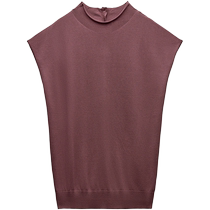 ZARA 2024 autumn new product womens sleeveless slim basic simple knitted top 2142101 610