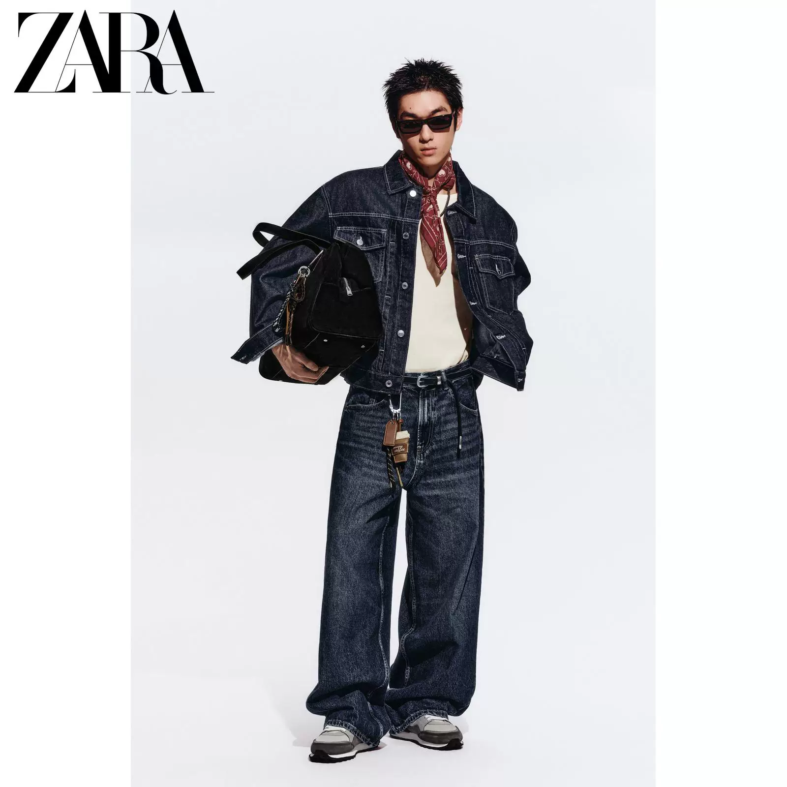 Новая мужская свободная джинсовая куртка ZARA 4551444 405