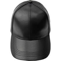 ZARA 2024 Autumn and Winter New Products Womens Leather Simple and Versatile Peaked Cap 3920232