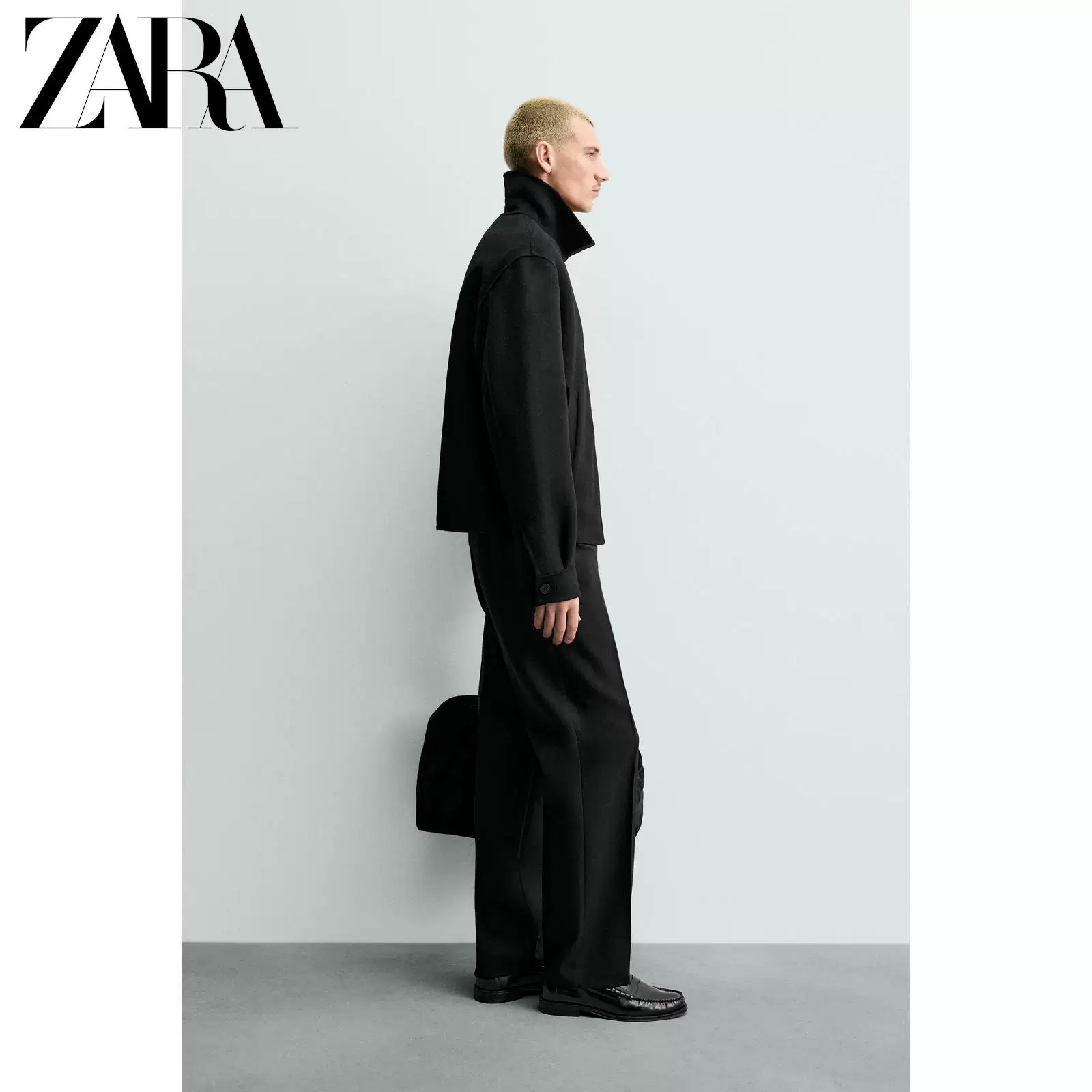 Куртка-пиджак мужская двусторонняя шерстяная с молнией, прямой Slim, артикул 8491400 800