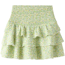 ZARA 24 new summer products childrens clothing girls floral print texture shorts skirt 1971700 500