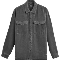ZARA 2024 autumn and winter new products mens loose cotton jacket corduroy lapel long-sleeved shirt jacket 1063383