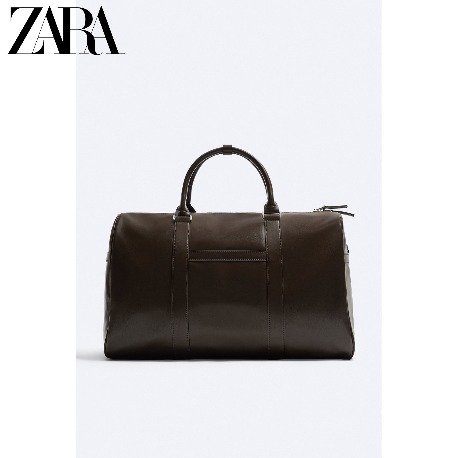 ZARA2023 Winter New Pint Men's Bag Brown Large Capacity Handbag Travel Bag 3103320700-Taobao
