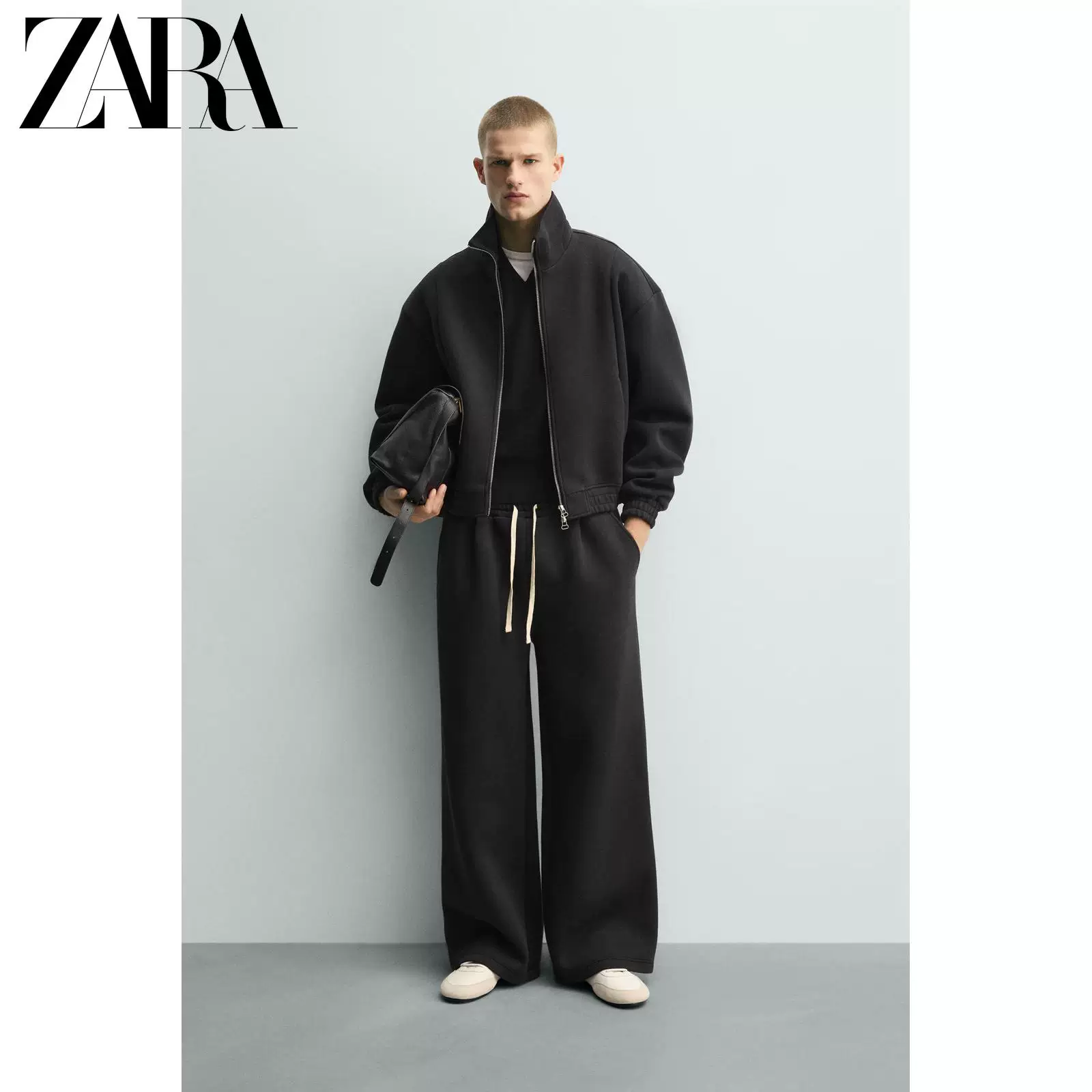 ZARA 2026 весна-лето новые товары мужская укороченная куртка из технической ткани с двумя молниями 6318415 800