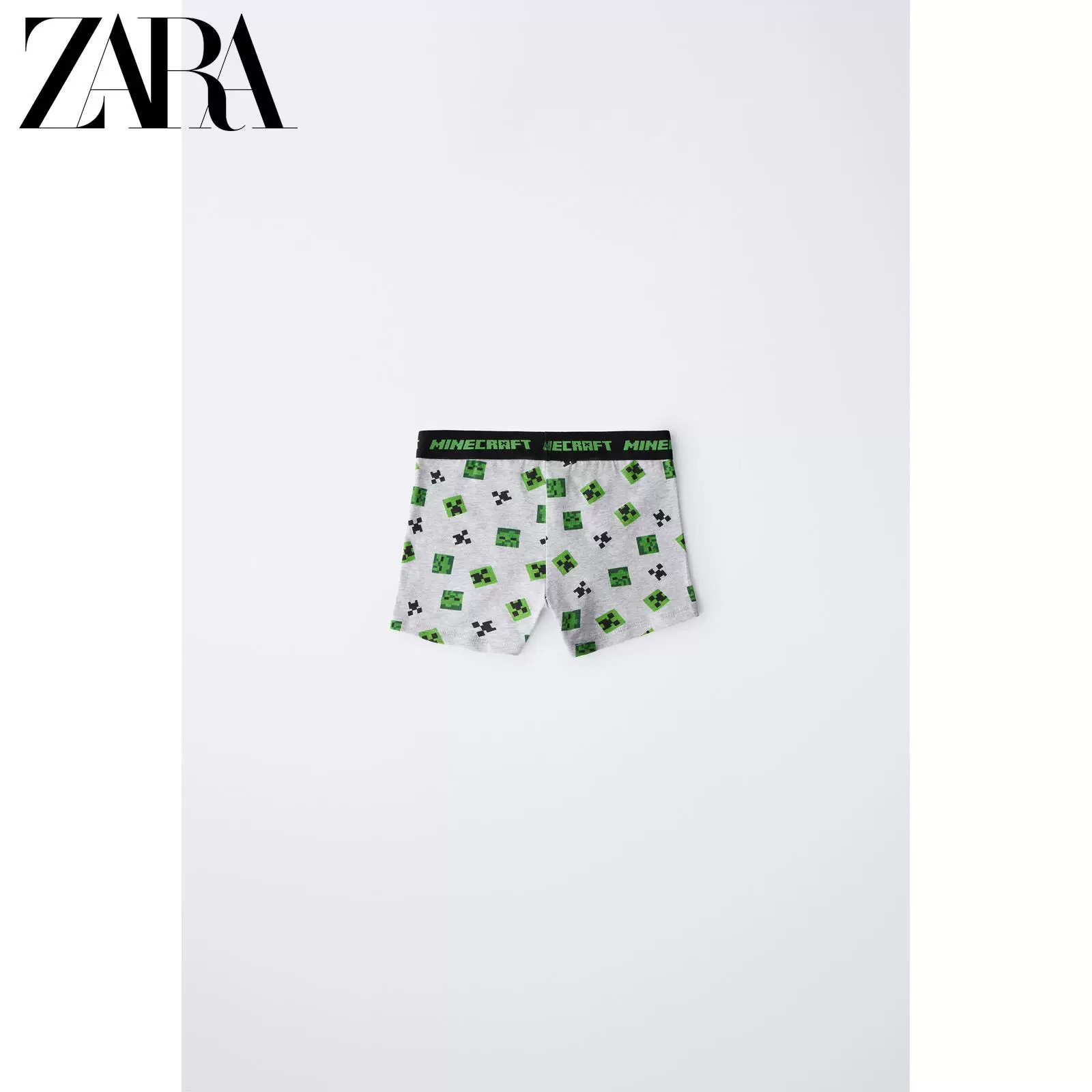 ZARA 2025 зимние новые товары детская одежда мальчики Minecraft?двойное нижнее белье 0547696 407