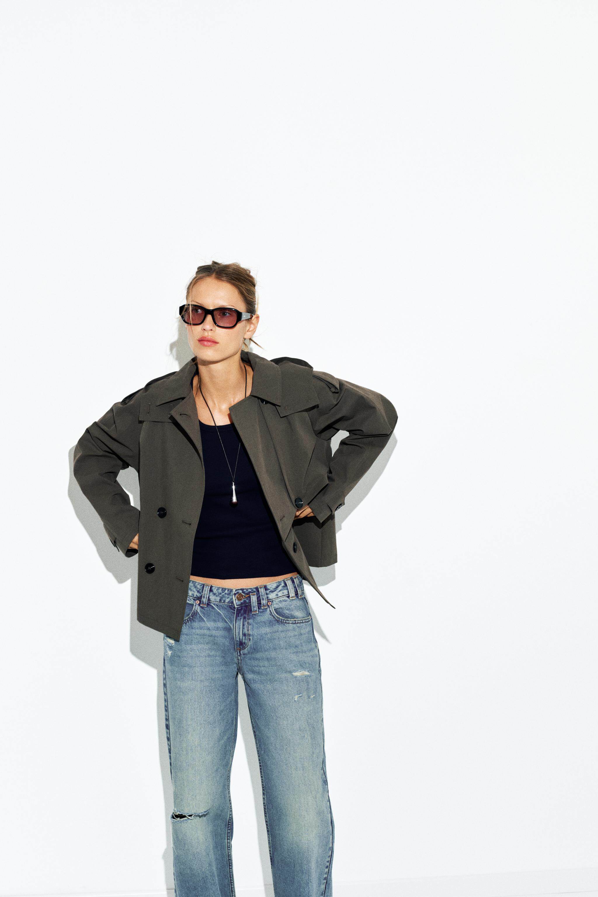 ZARA 2026 новая весна и лето Вкус женщины длинный рукав отворот свободный случайный закрытый короткий ветровка 6318050 962 