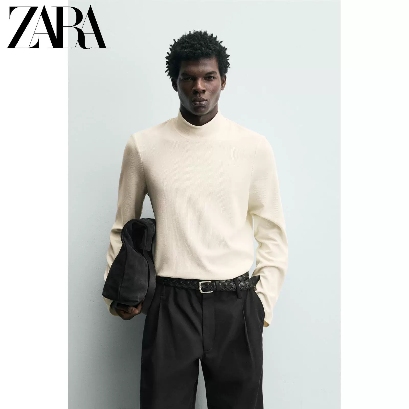 Летний эластичный тканевый материал ZARA, комфортная вещь с длинным рукавом, свободный крой