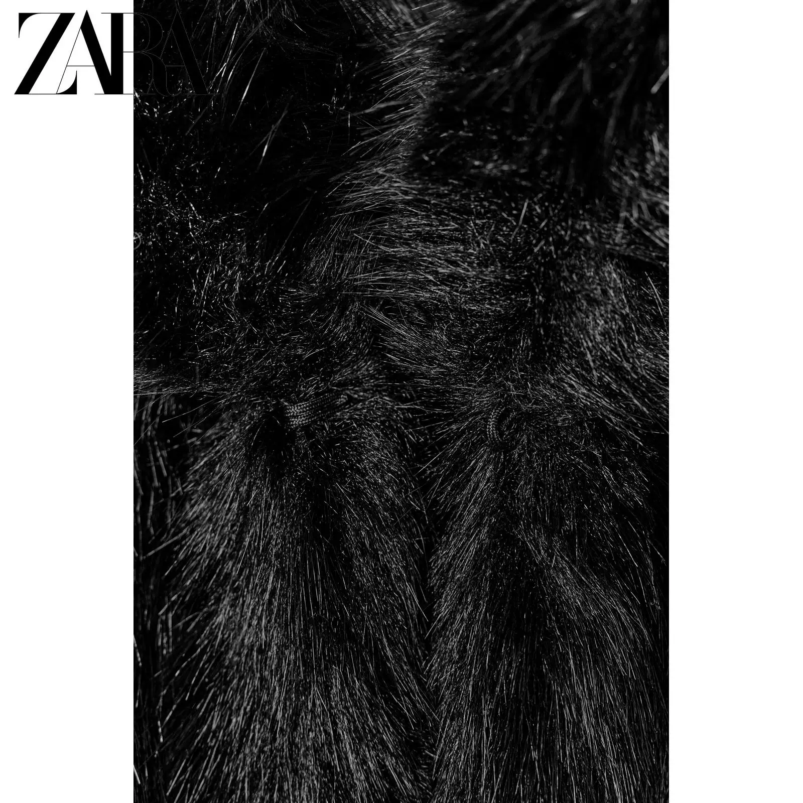 ZARA 25 новых зимних товаров TRF женская верхняя одежда из искусственного меха короткая куртка 8490832 800