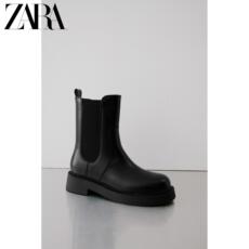 детские сапоги zara特惠精选 儿童鞋女童 切尔西舒适休闲短靴 2101730