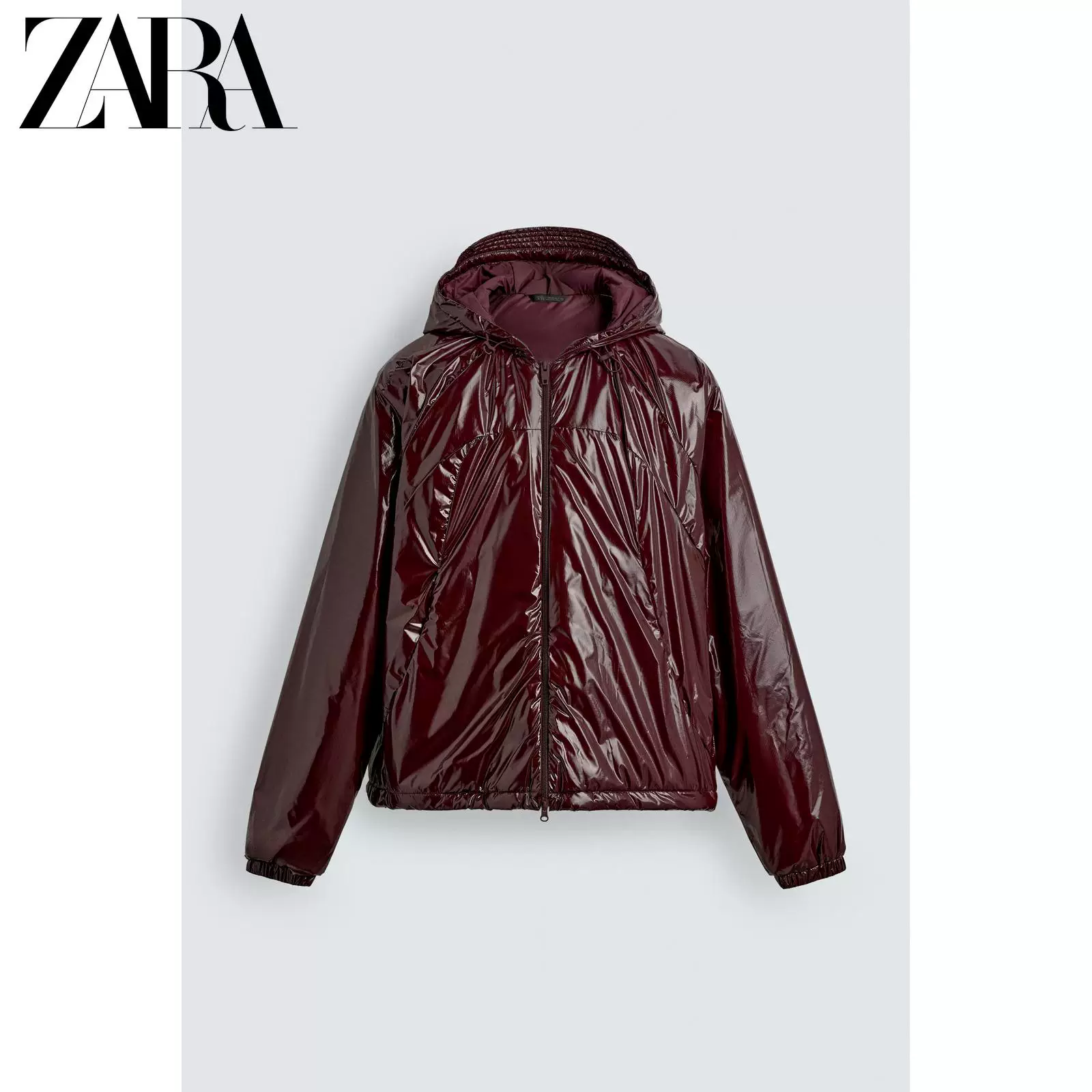 ZARA 2026 Discount Season Men's Glossy Hydrophobic Loose Cotton Jacket 4302410 809