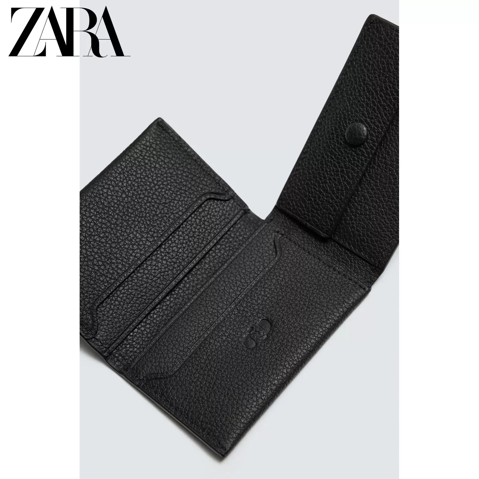 ZARA 2026 весна-лето новые товары мужская сумка кожаный складной держатель карт 3856720 800