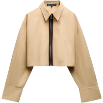 ZARA24 spring new products TRF womens clothing zipped up for a short shirt 7200002711