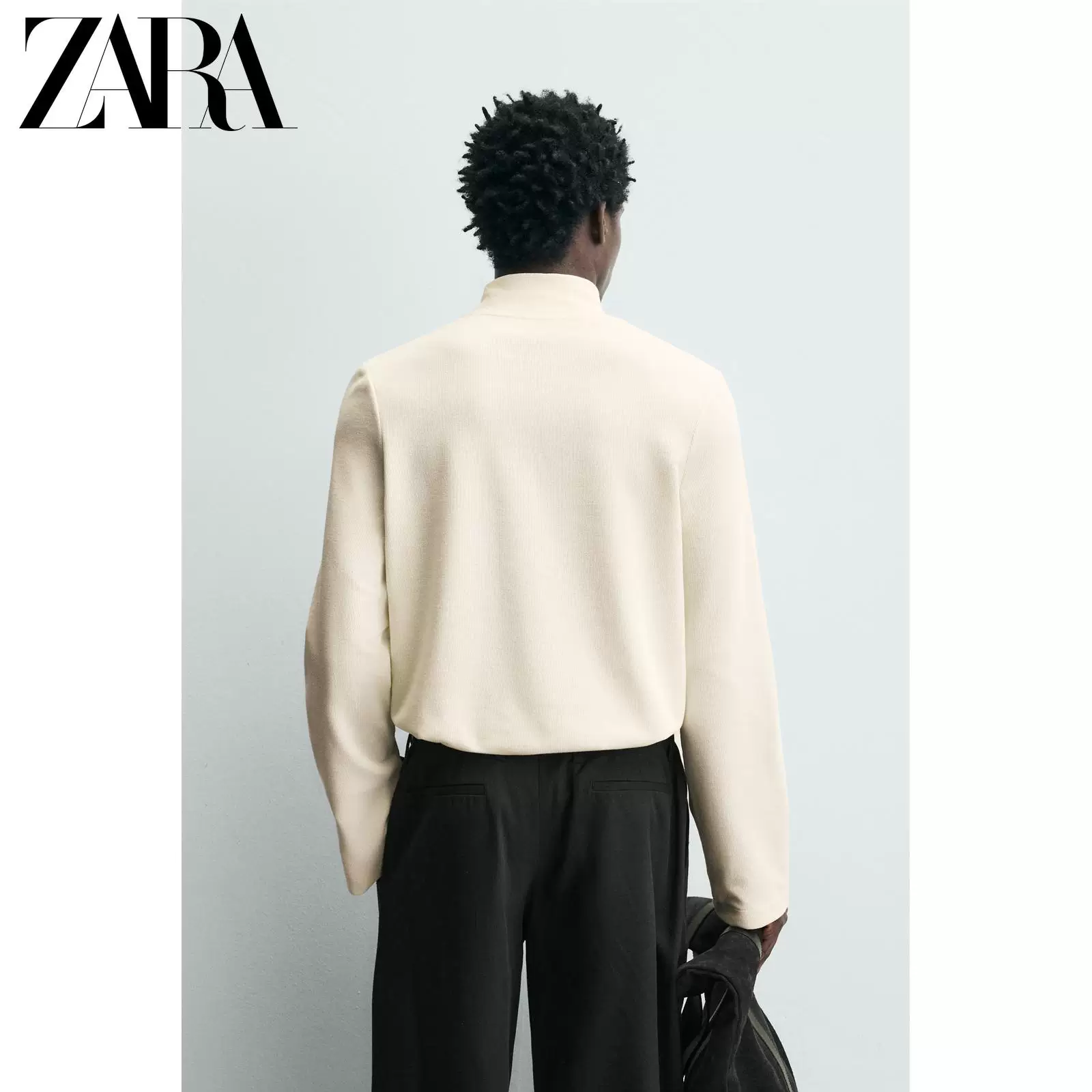 Летний эластичный тканевый материал ZARA, комфортная вещь с длинным рукавом, свободный крой