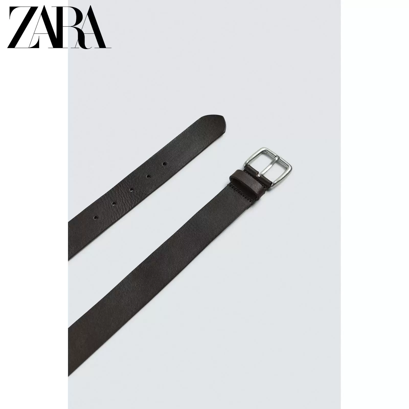 ZARA 2025 зима новые товары мужской кожаный пояс 2823400 700