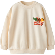 ZARA 2024 Autumn New Product Baby Boys and Toddlers Animal Print Round Neck Long Sleeve Sweatshirt 3338121 712