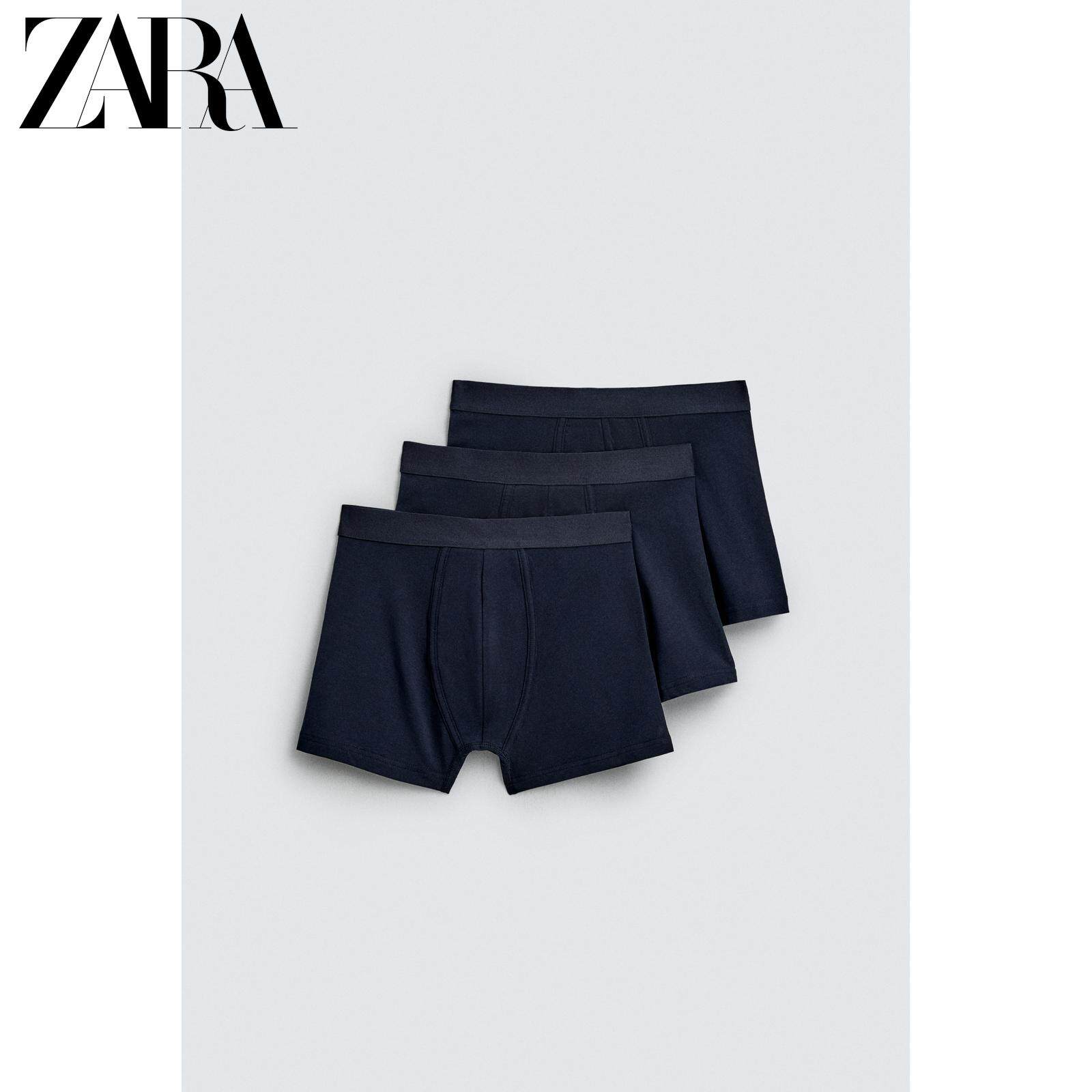 мужские боксеры zara2025冬季新品 男装 三件套基本款平角内裤 4442430 800