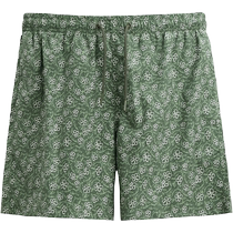 ZARA Spring New Pint Mens Fashion Goose Down Decoration Layer Tech Fabric Flowers Printed Swimsuit Pants 0495405501