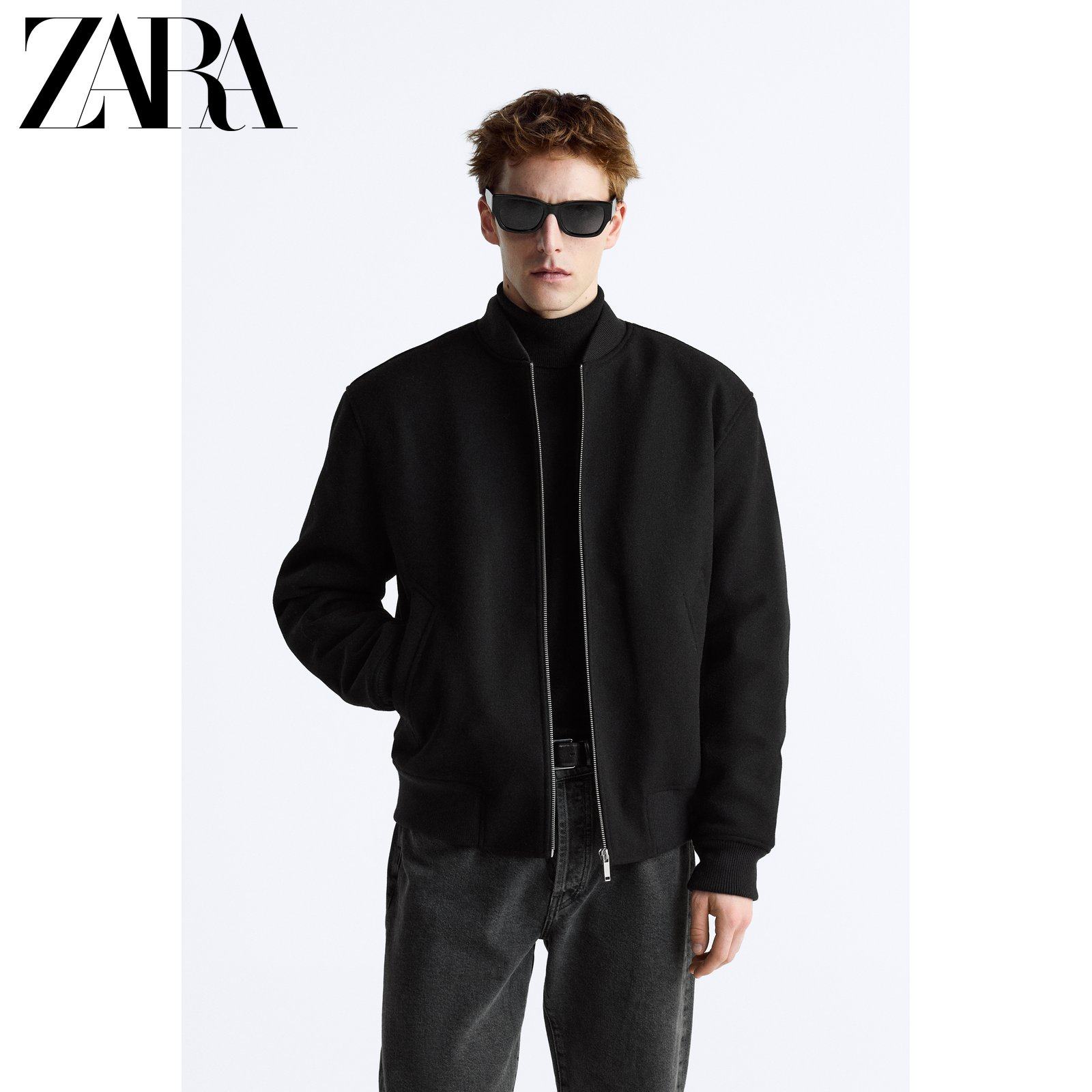 ZARA2023 winter new pint men's clothing plus suede jacket jacket 5070333800-Taobao