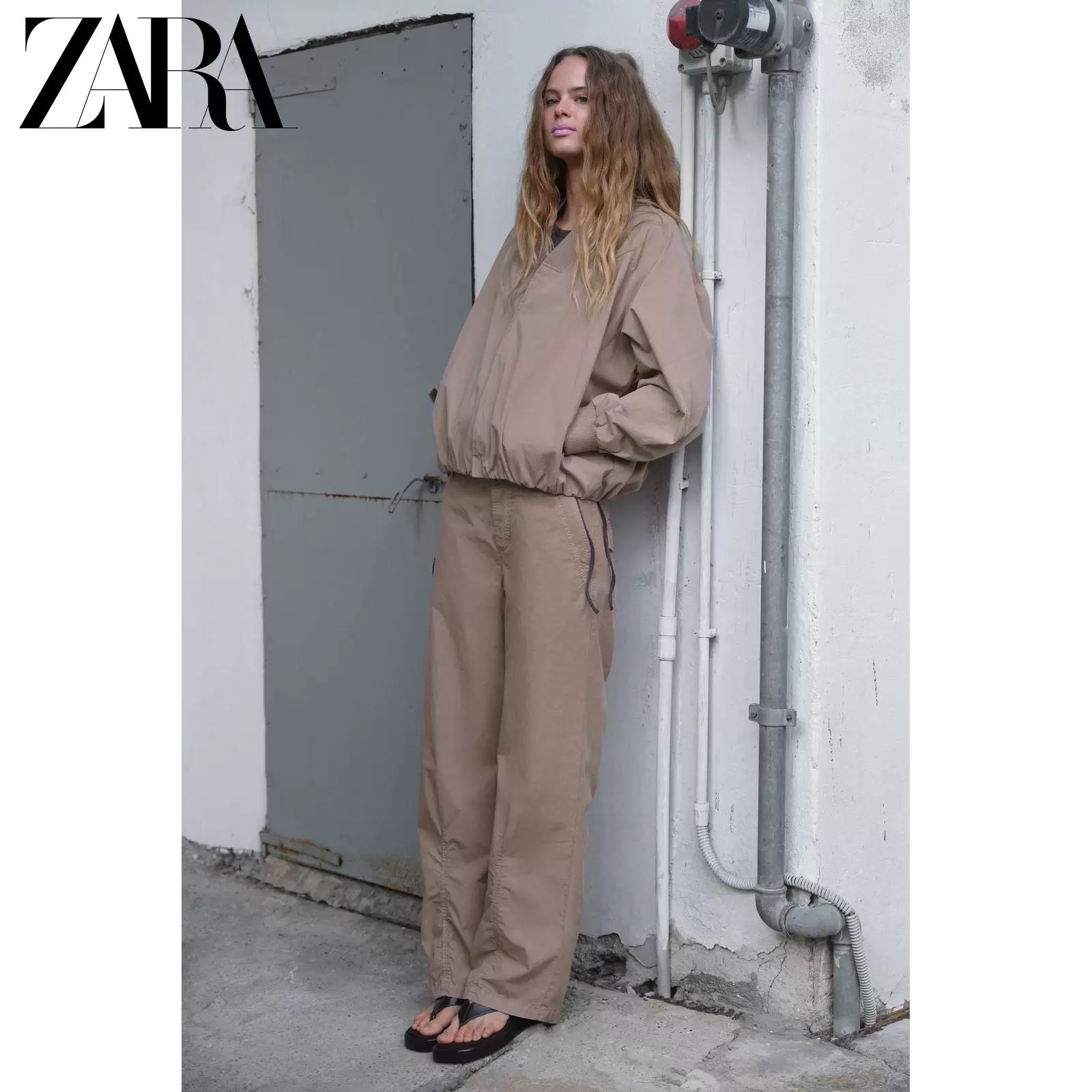 ZARA 2026 весна-лето новая коллекция(TRF) женский бомбер с рукавом-пузырьком 8490727 676