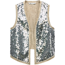 ZARA2024 new autumn products womens ZW series sleeveless casual vest 2731055 450