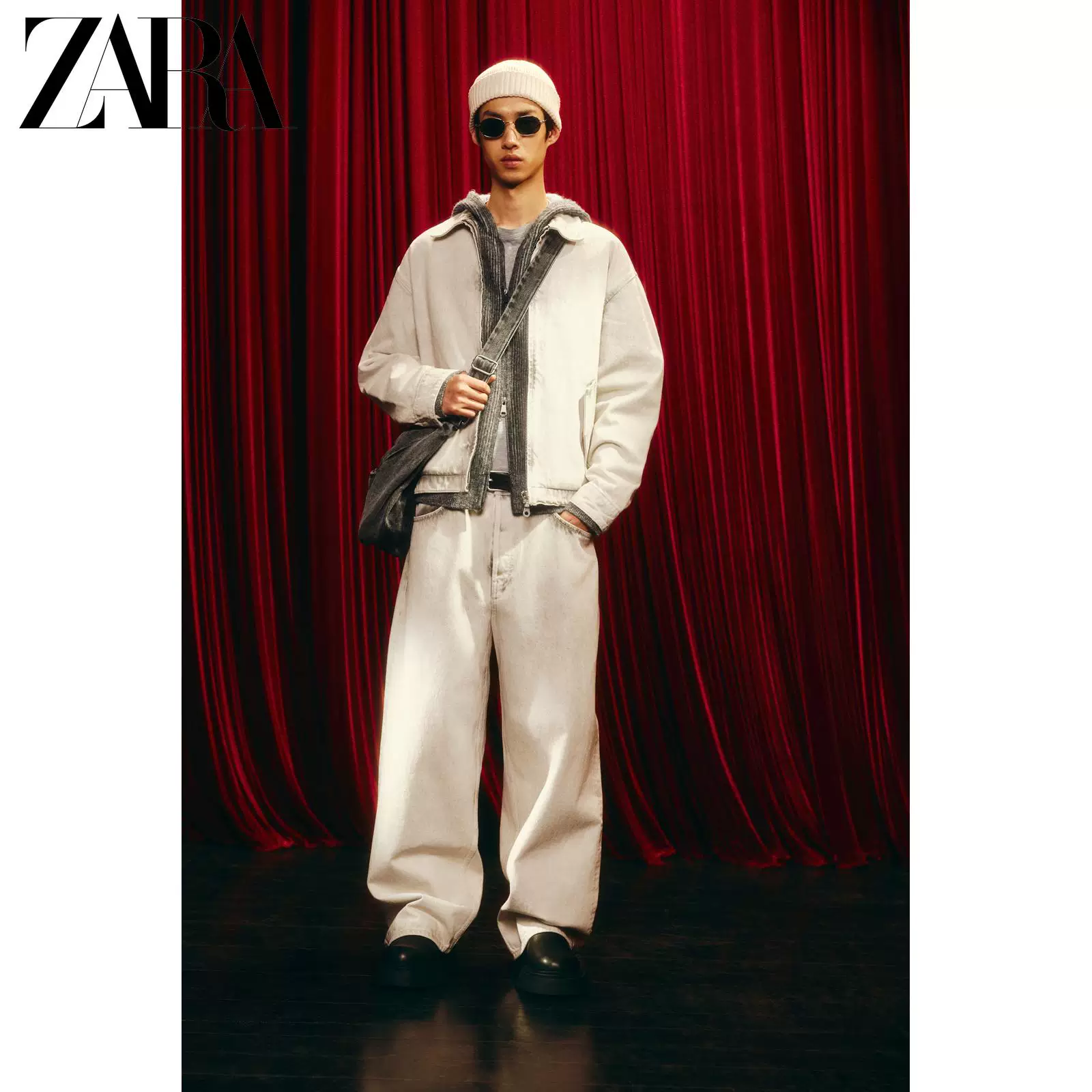 ZARA 2025 зима новые изделия мужчины джинсовая куртка с промывкой 0840425 251