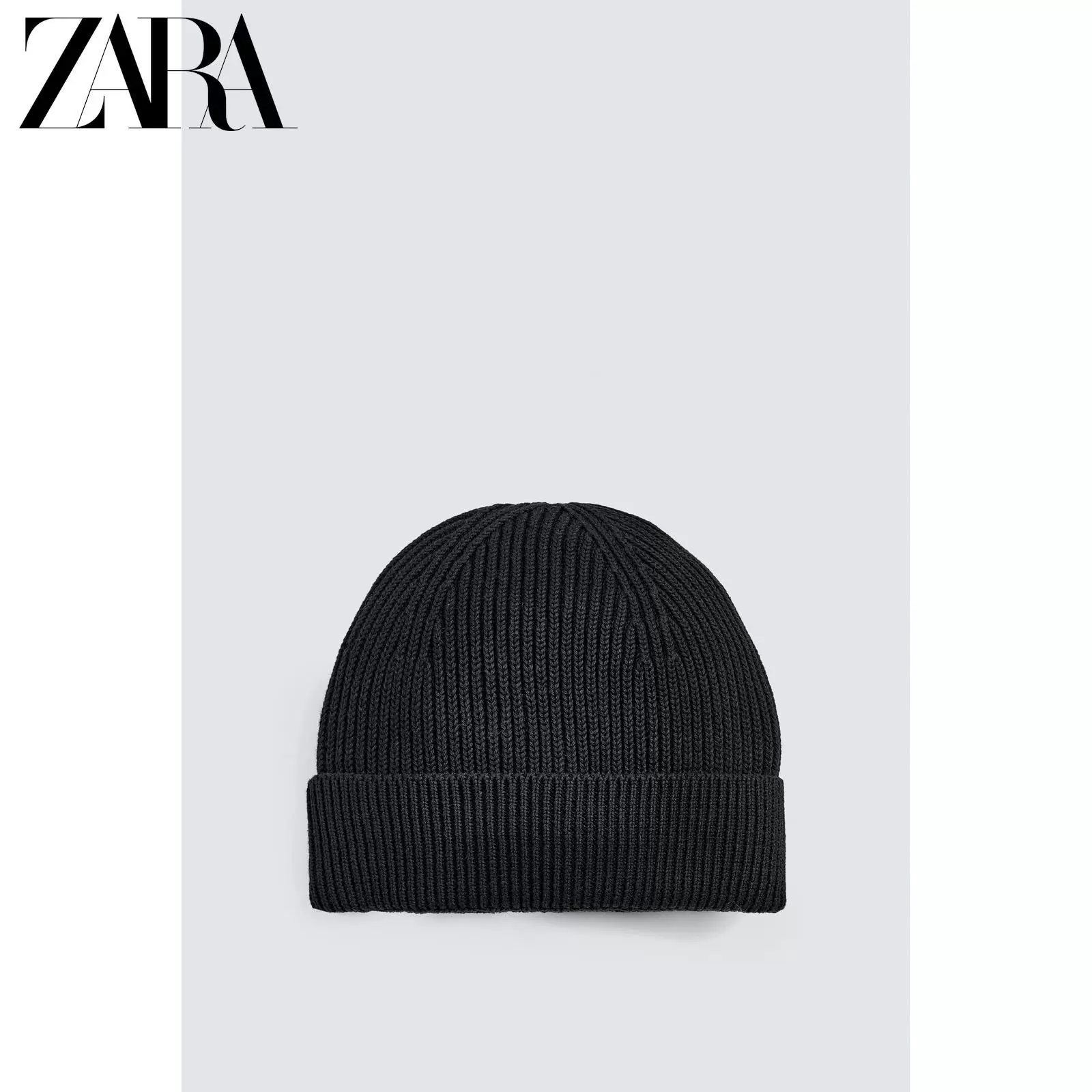 ZARA 2025 Осень Новые товары Мужская базовая вязаная шапка 3166322 800
