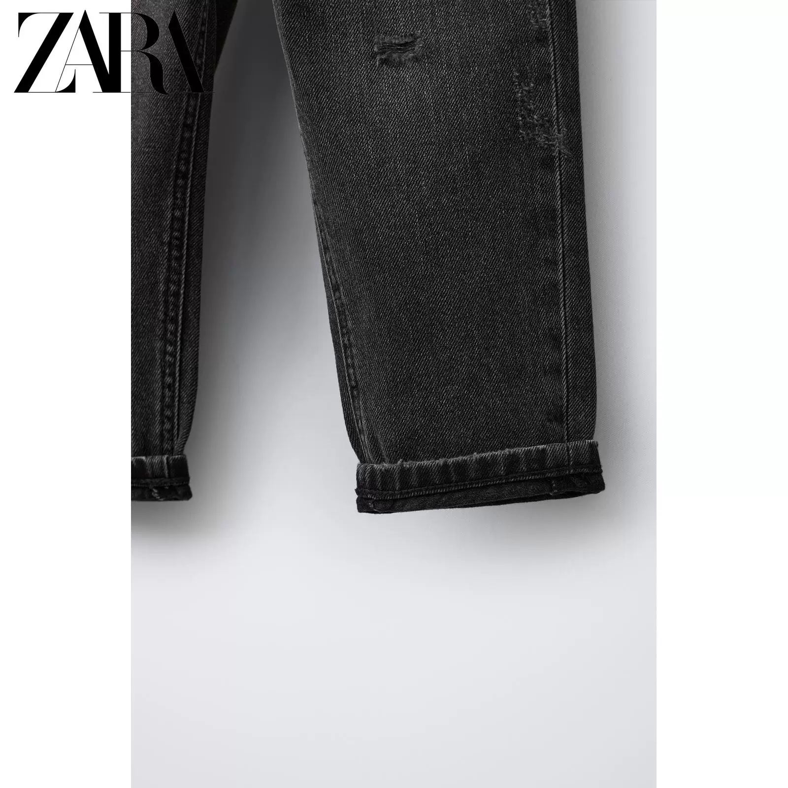ZARA 2026 весна-лето новые товары для малышей и детей свободные повседневные джинсы с подколами 4441508 802